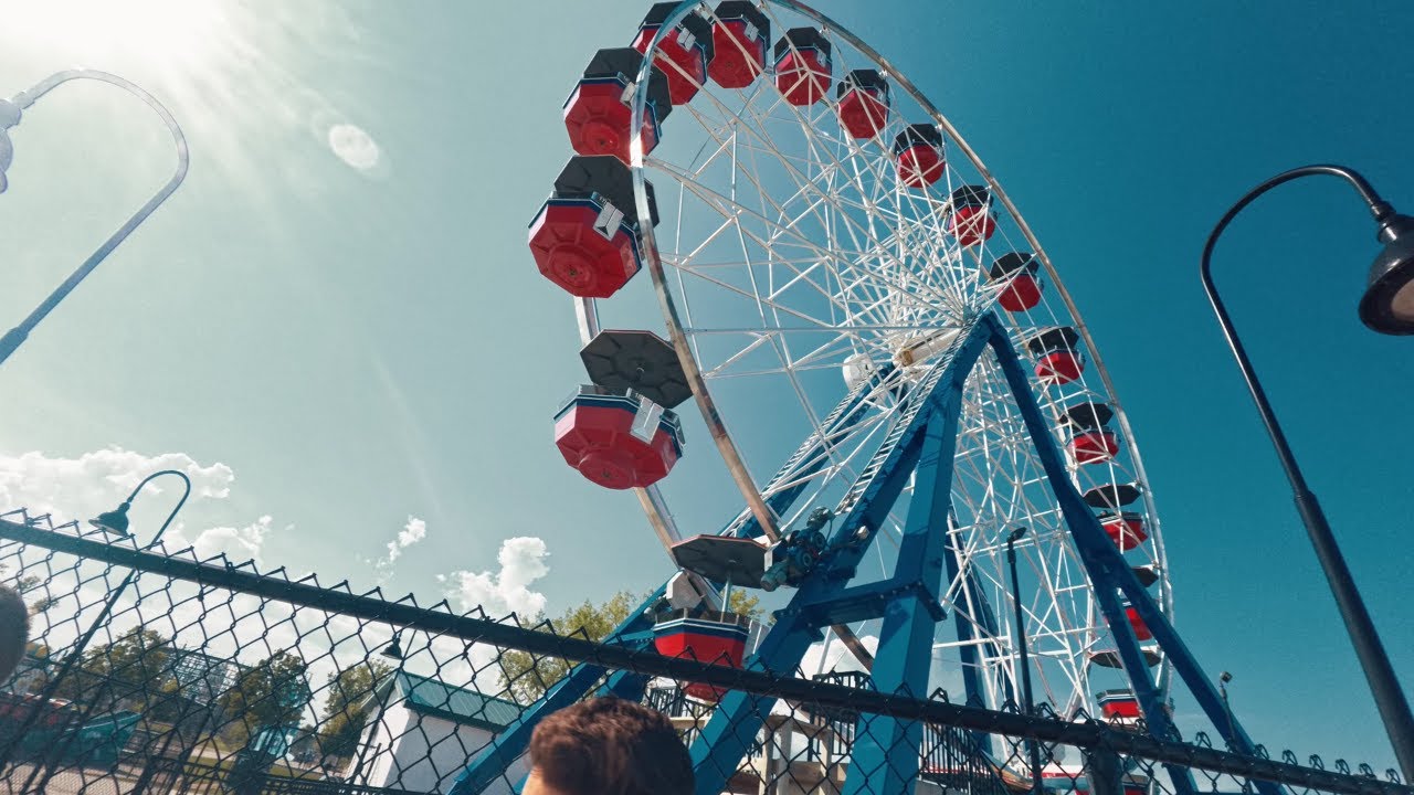 Insta360 Ace Pro Cinematic Footage at Amusement Park | 4K