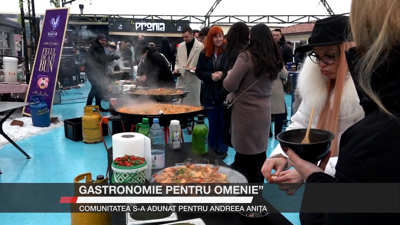 ”Gastronomie pentru omenie”. Comunitatea s-a adunat pentru Andreea Anița