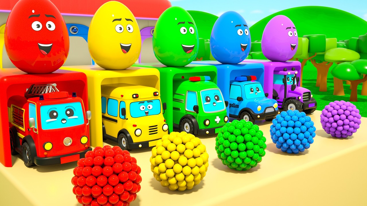 Magic color balls & colorful surprise eggs + More | 🌈Learn Colors for Kids | DuZoo Kids Songs