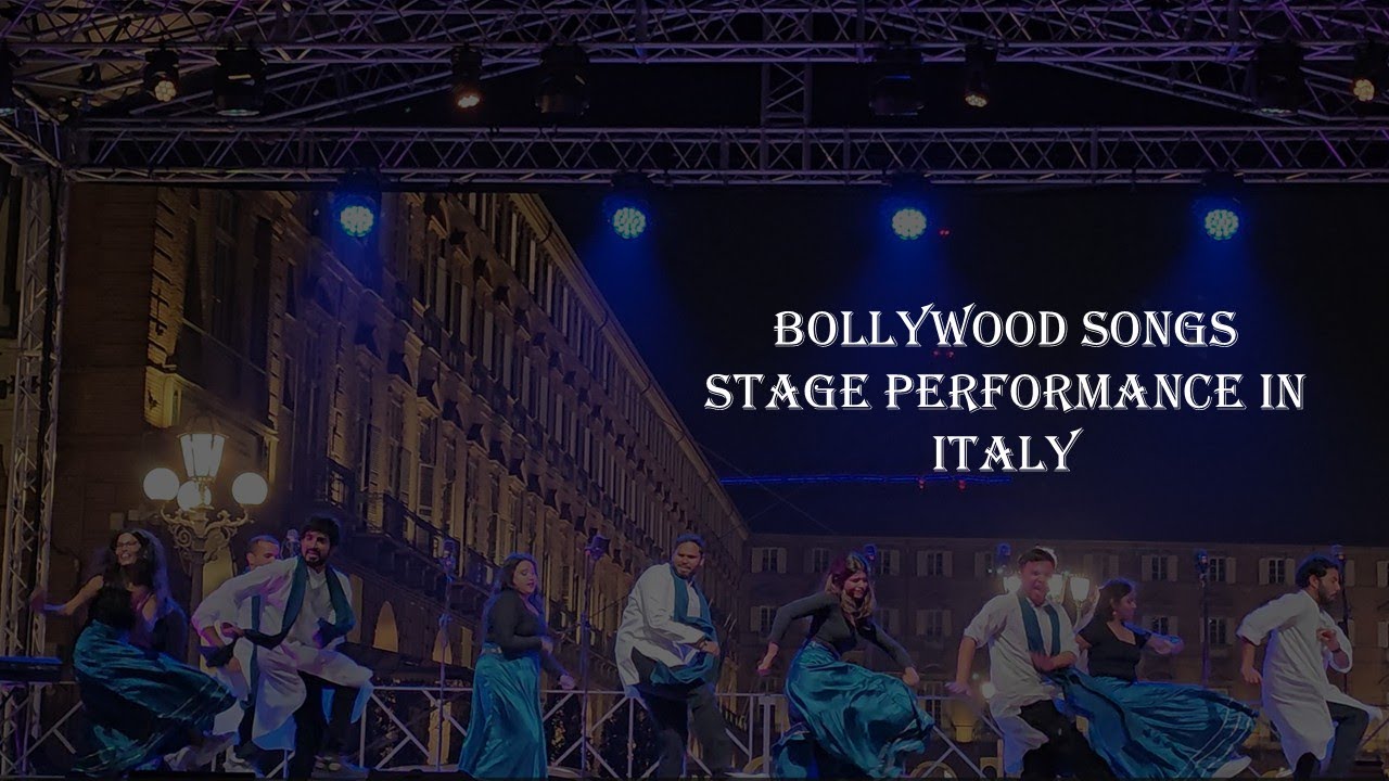 Bollywood Songs Stage Performance in Italy | Indian Dance on the Streets 🇮🇳❤️🇮🇹