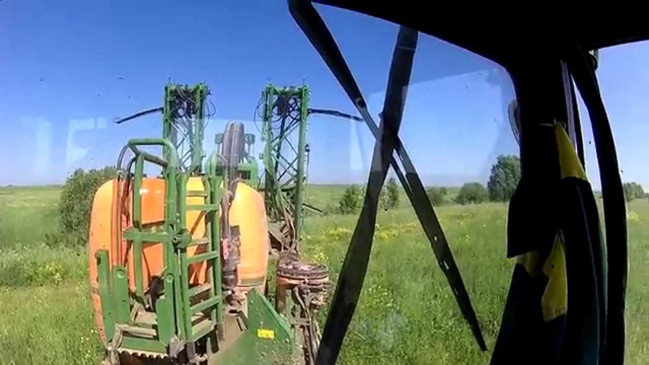 Продолжаем оброботку люцерны на МТЗ-1221 с  Amazone UG 3000