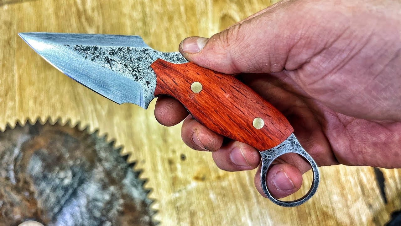 Knife Making: A Knife Made From An Old Saw Blade