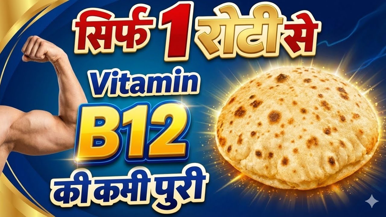 1 रोटी से Vitamin B12 की कमी पूरी? Vitamin D भी बढ़ायें | चौंकाने वाला उपाय