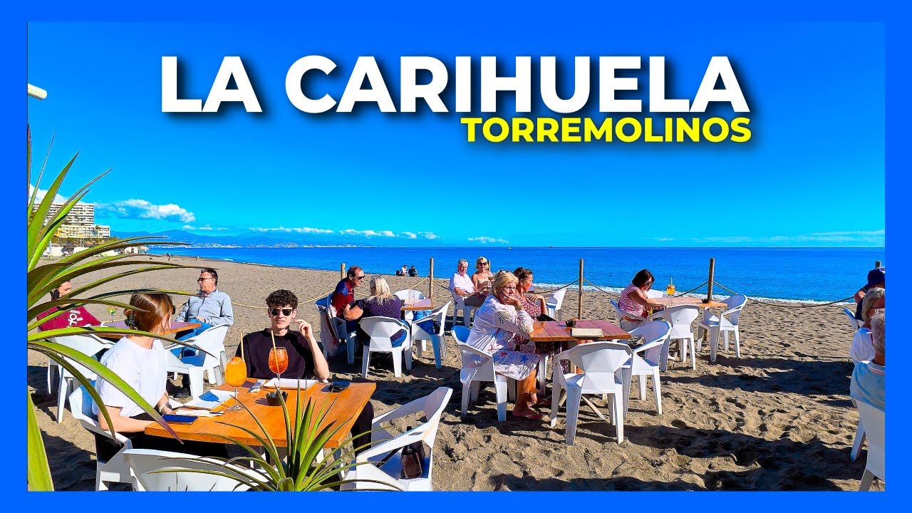 La Carihuela Torremolinos Spain Sunny Walking Tour Malaga Costa del Sol | December 2025