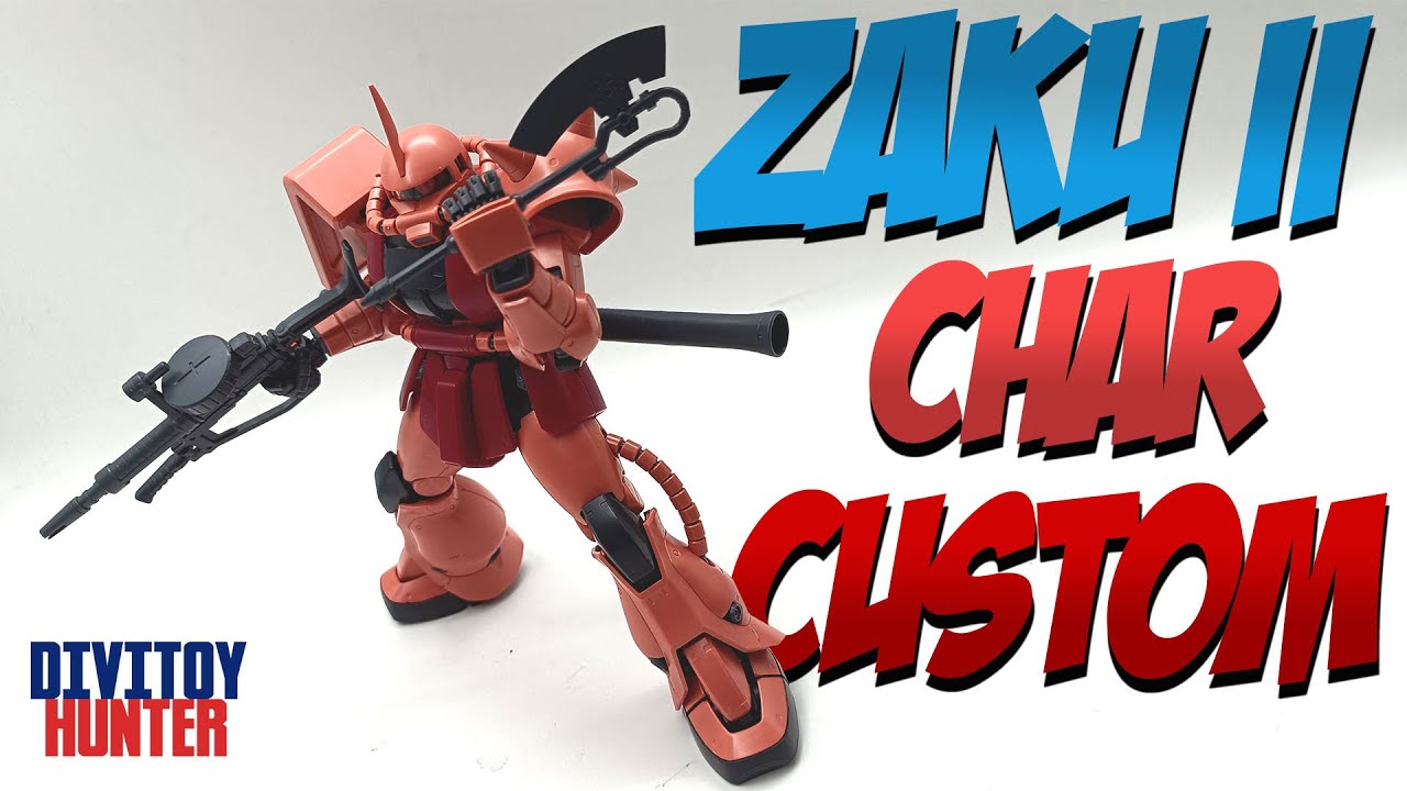 ZAKU II CHAR CUSTOM MG 1/100 BANDAI #CHARAZNABLE #ZAKU #GUNDAM #GUNPLA #HOBBY #YOUTUBEFEED #ZEON