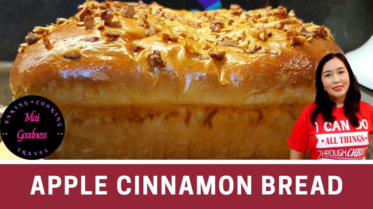 Apple Cinnamon Loaf Bread by Mai Goodness | With Cream Cheese & Walnuts | Homemade Bread Improver