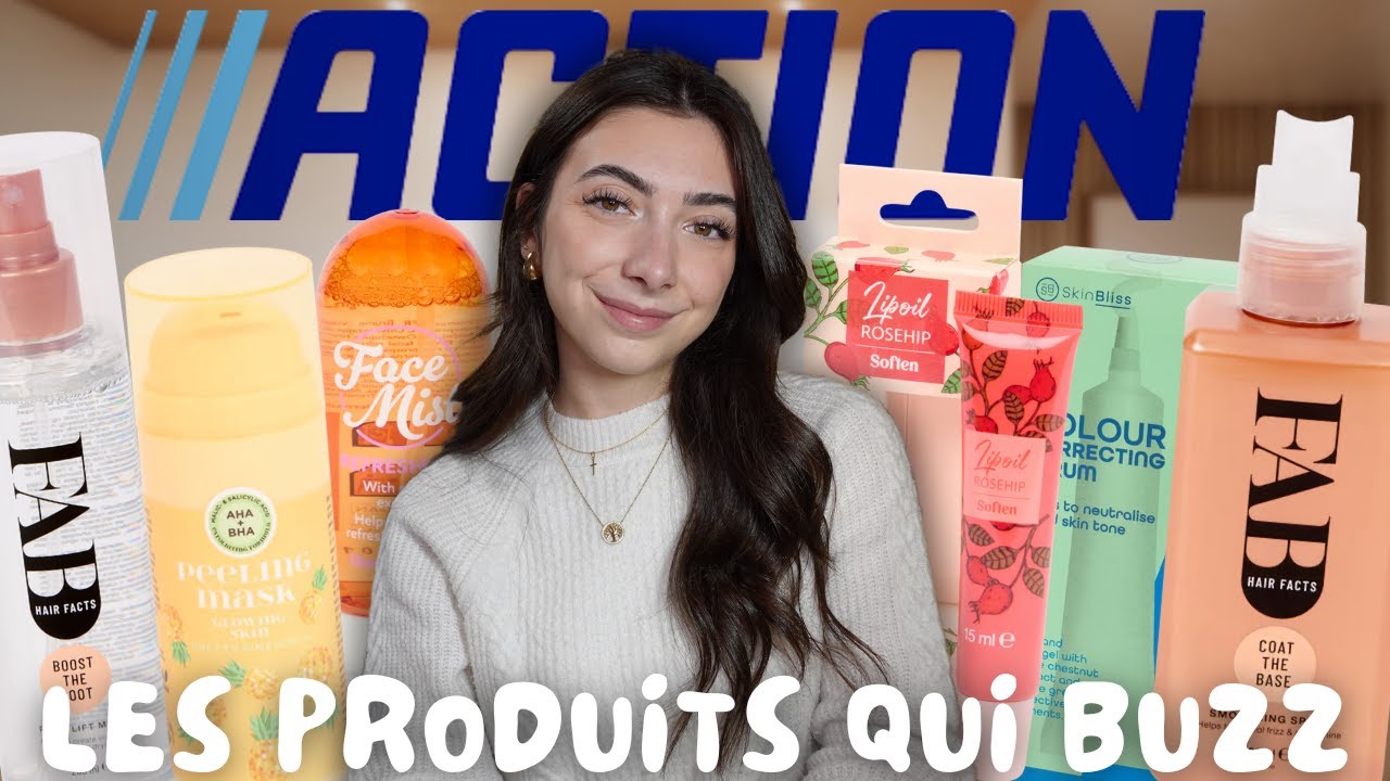 JE TESTE TOUTE LA SKINCARE DE CHEZ ACTION ! (ces produits sont tendances sur TikTok 🤩)
