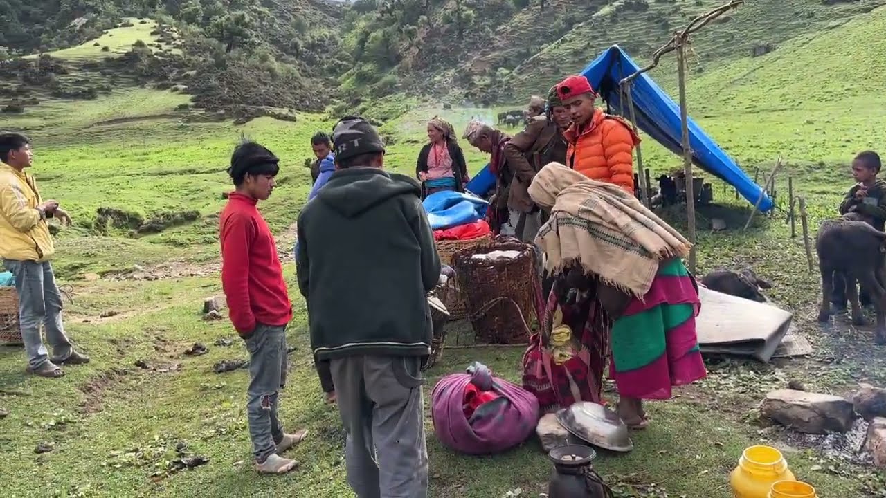 Traditional Life in Nepali Mountains | Family Daily Life | Organic Food Cooking in Countryside Life