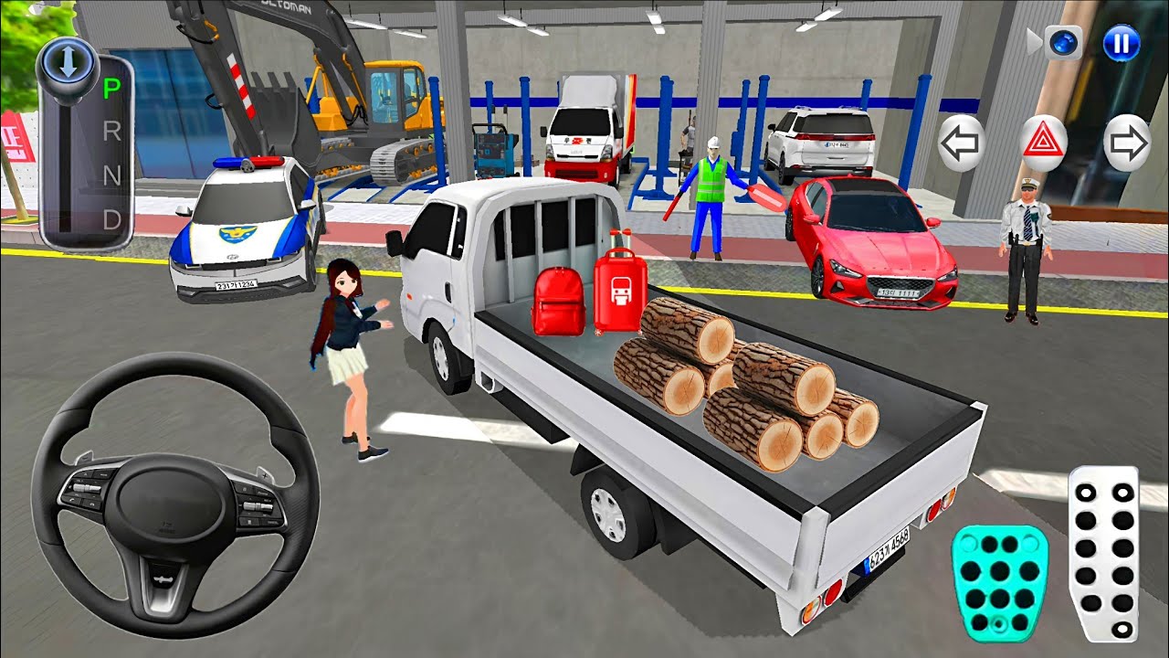 New Transporter Pickup Stuck in Auto Repair Shop🔧🚧 3D Driving Class 2025 - Android Gameplay🛻🎮