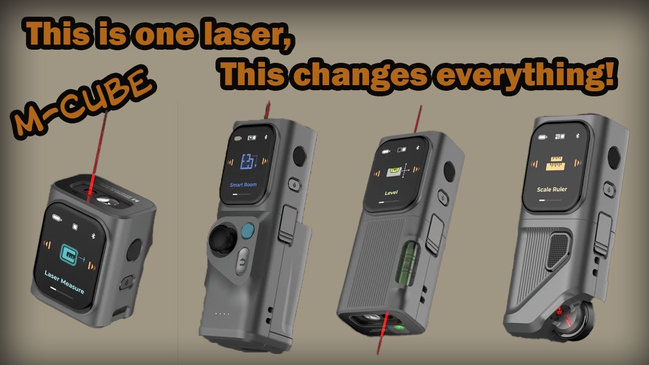 This laser measure tool does everything #M-Cube #laser #laserlevel #lasermeasure #diy #construction