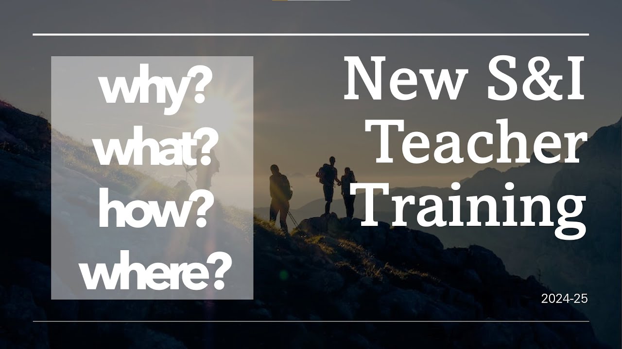 New Seminary Teacher Training: Why?