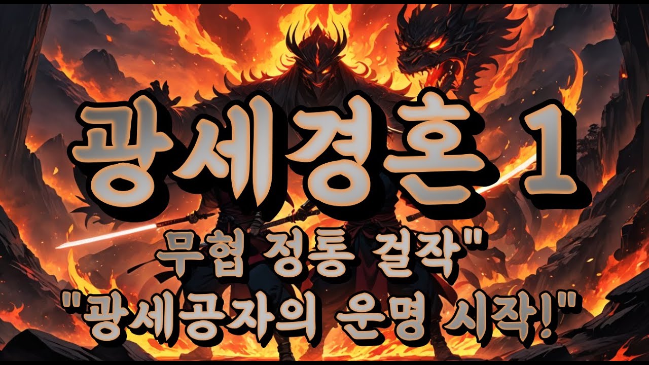 [오디오북 무협소설] 광세경혼(狂世驚魂) 1편 – 금강 著 | 광세공자의 운명, 불타는 성심산장