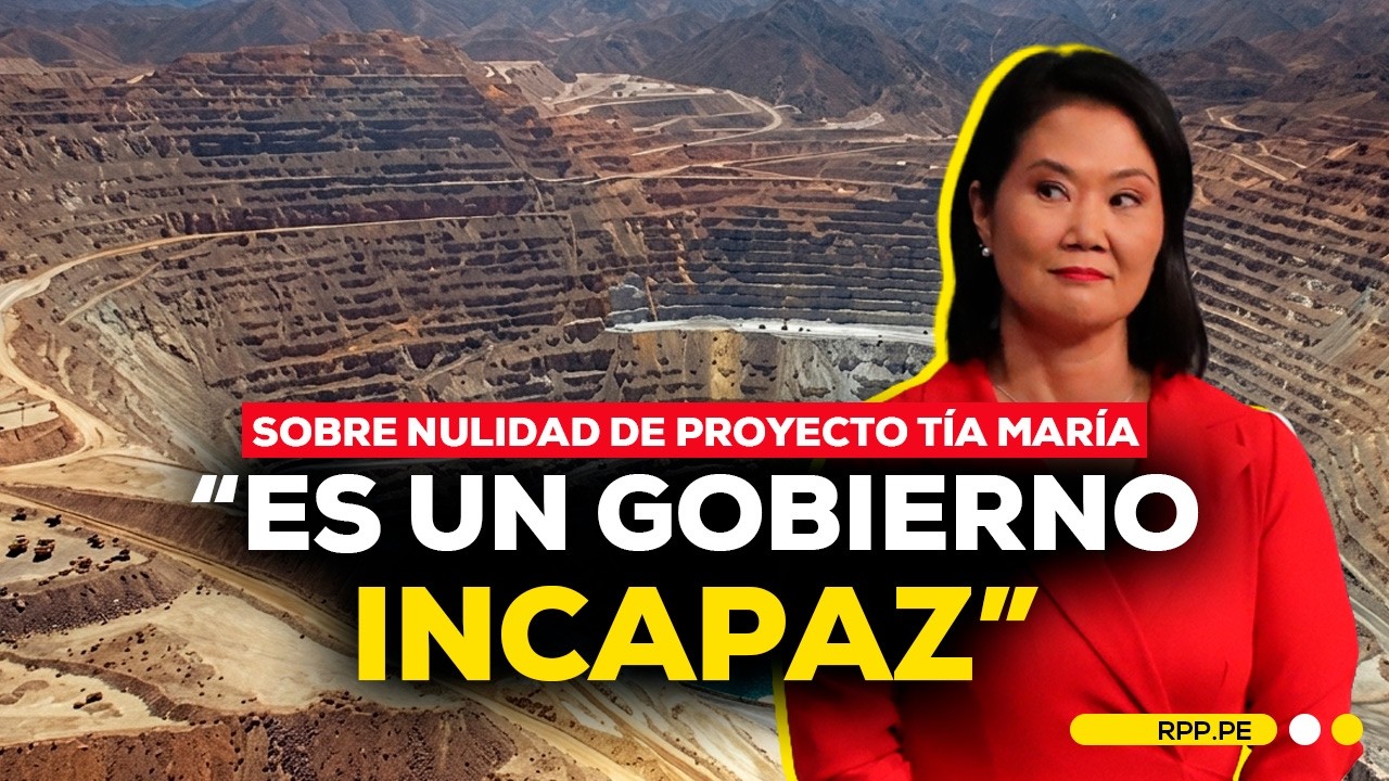🔴🗣️ Keiko Fujimori cuestiona decisi&oacute;n sobre T&iacute;a Mar&iacute;a y critica al Gobierno: 