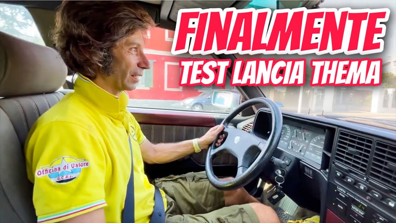 DOPO MESI, LA LANCIA THEMA TORNA A RUGGIRE PER LE STRADE, MA LE SORPRESE NON MANCANO... FRENI, LUCI