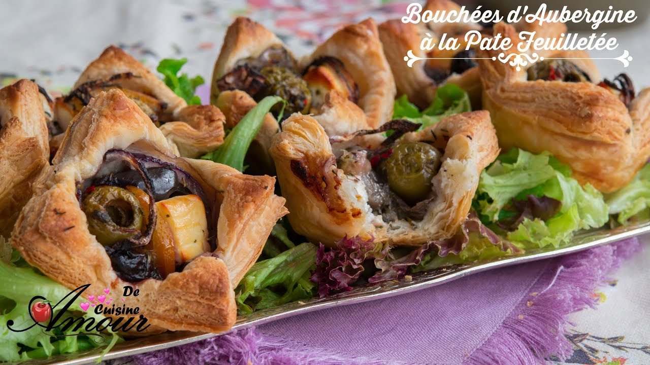bouchées d'aubergine à la pate feuilletée à la place des boureks pour ce ramadan!