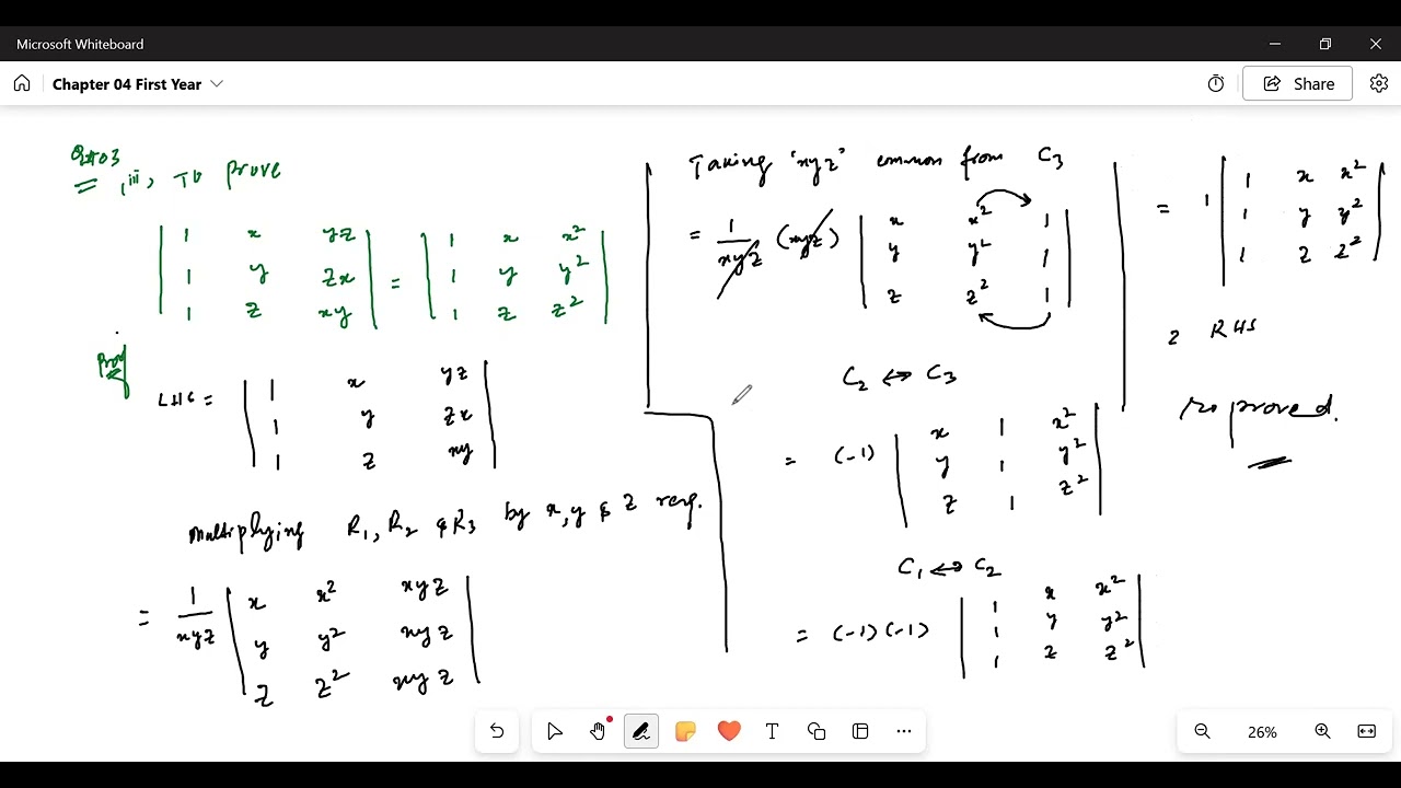 First year Exercise 4.2(Q#03(i to v))