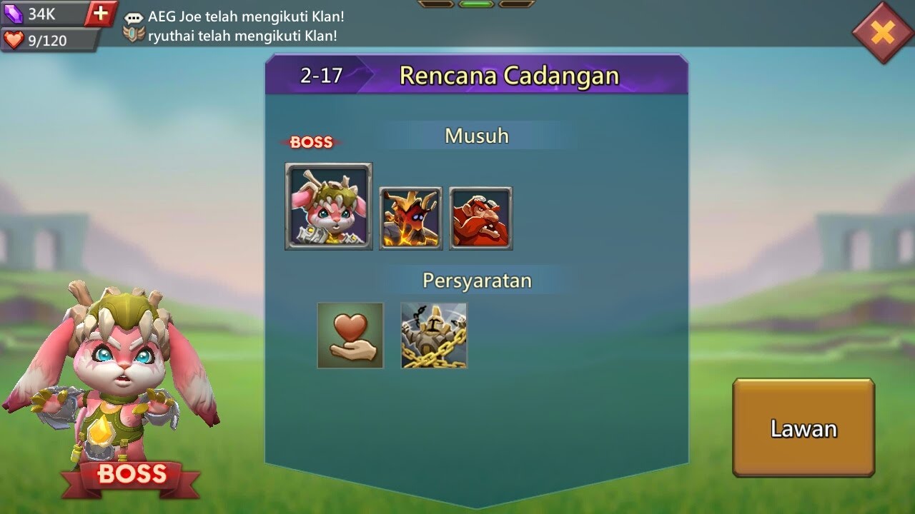 Hero Challenge 2-17 Lords Mobile With Tutorial Hero Stage 2-17 Hero Challenge Stage Challenge