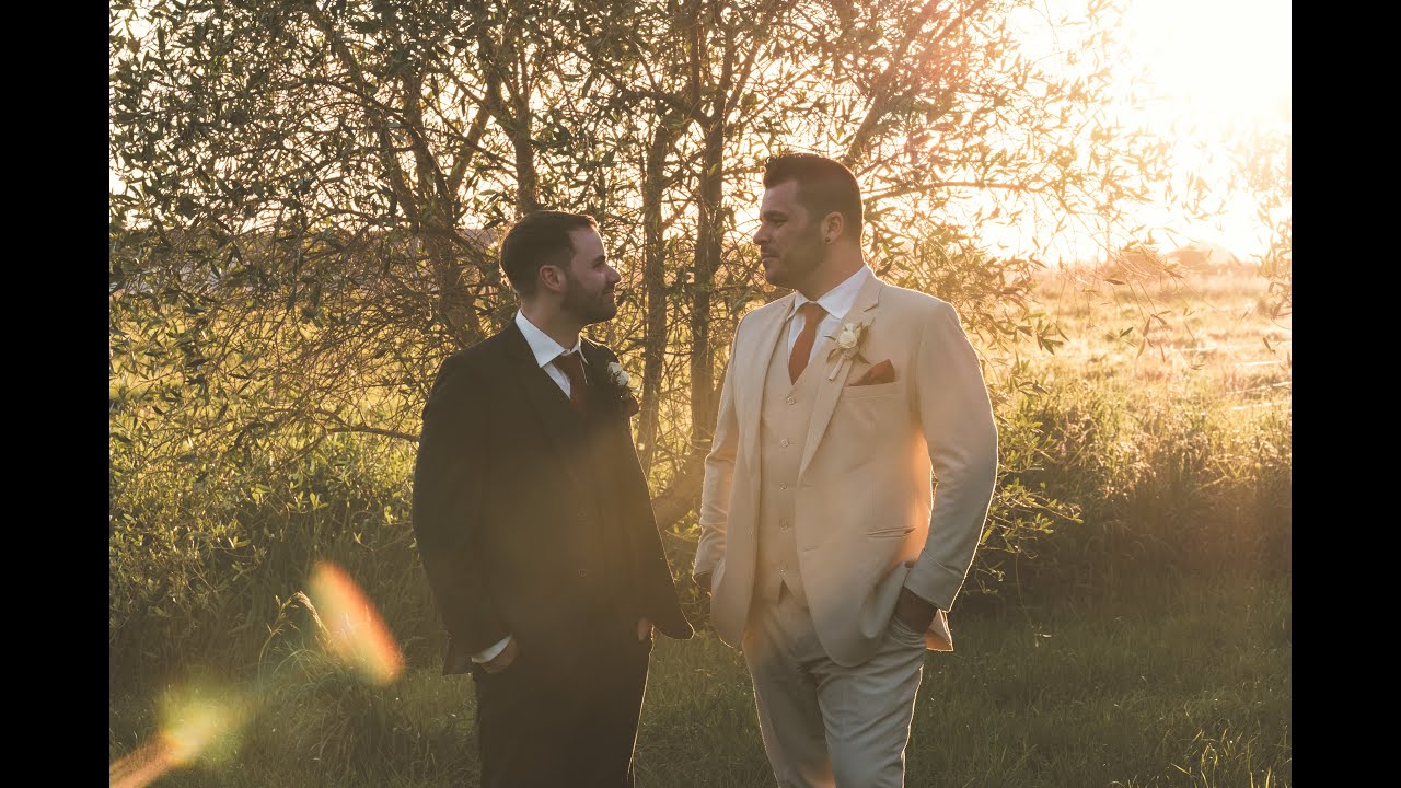 Slideshow: Jared + Ryan's Christchurch Wedding at Cossars Wineshed.