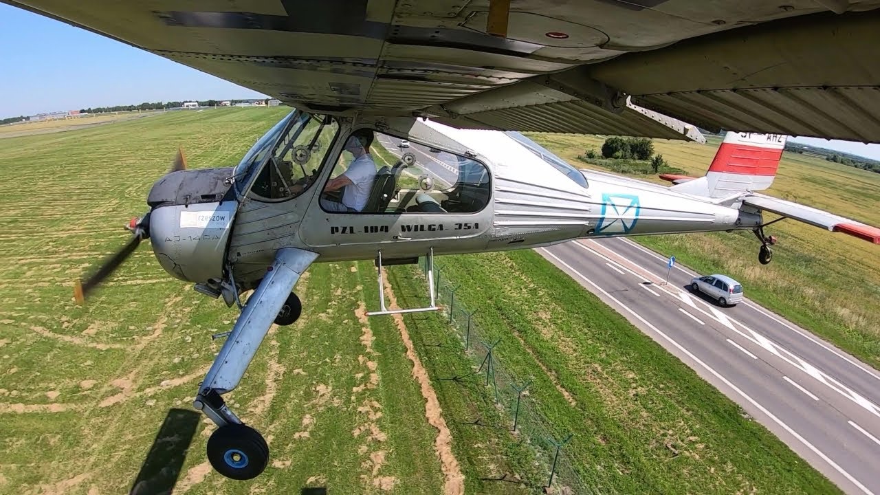 PZL 104 Wilga Landing Practice