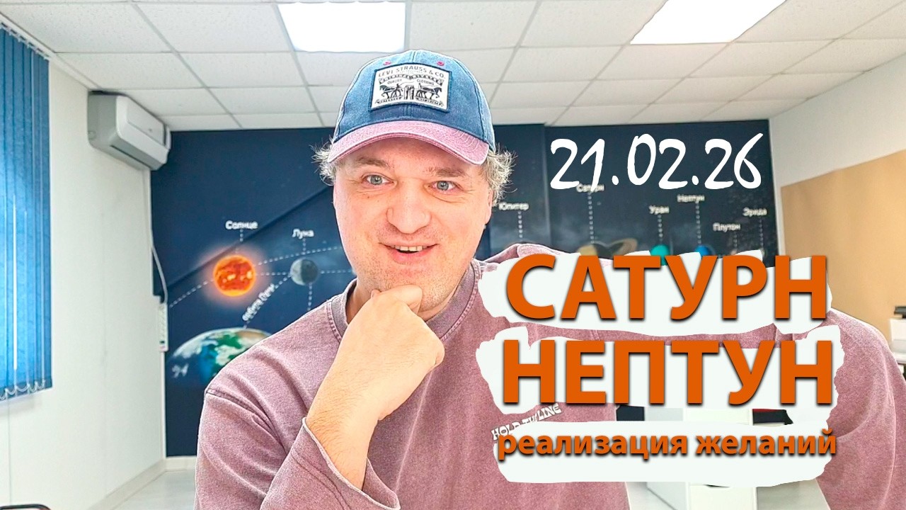 Сатурн-Нептун 2. Реализация желаний 21.02.26.