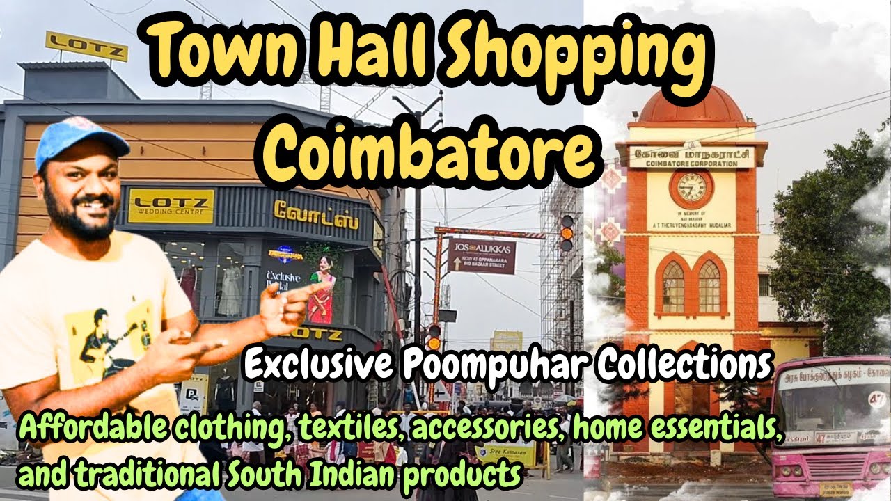 Coimbatore's Town Hall Shopping | Textile Markets, Affordable Clothing, Jewelry | Poompuhar Shop