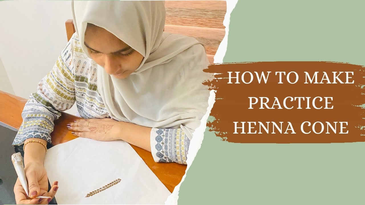 How to make practice henna cone | by hennanic