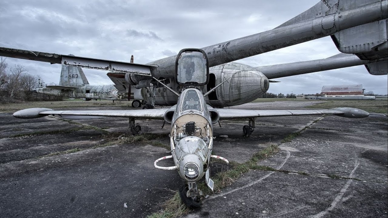Found French Navy Bombers on an Abandoned Airfield