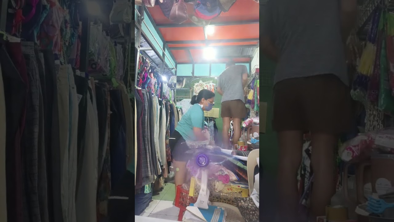 Nag umpisa na kaming mag ligpit ng mga paninda namin, kailangan na konang bitiwan Ang pwesto
