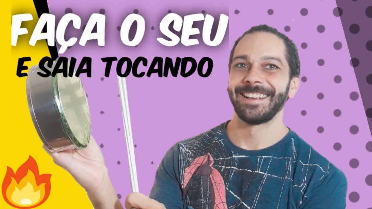 Como fazer um tamborim em casa com materiais recicláveis