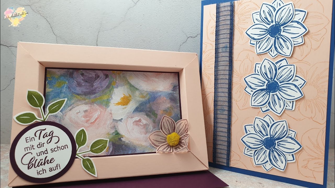 Shadowbox Card mit Stampin' Up! Florale Freude