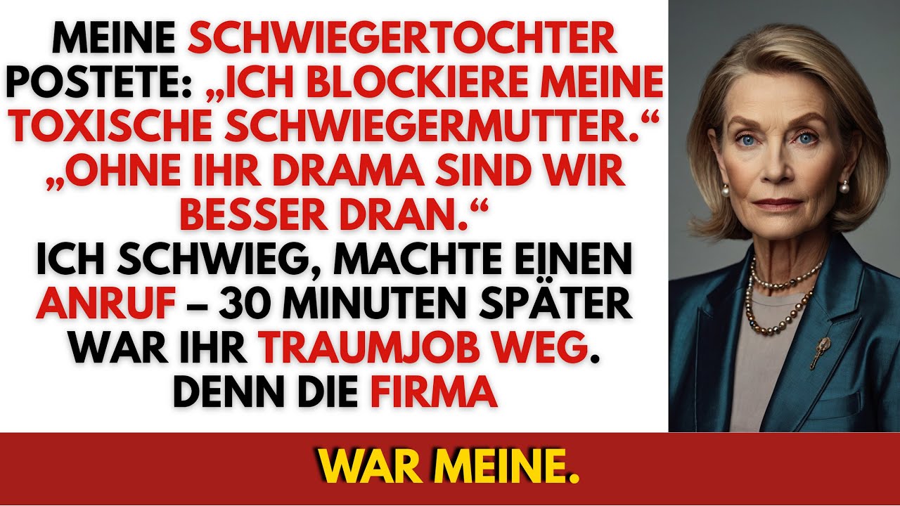 Meine Schwiegertochter blockierte mich – sie wusste nicht, wem die Firma gehört.