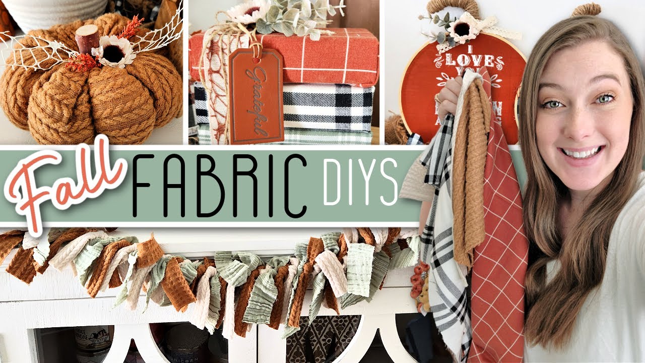 FABRIC Fall DIYS You HAVE To Try In 2022!! Easy Fabric Pumpkins & COZY Fall DIY Decor