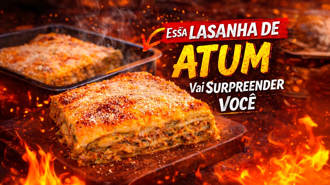 [CONQUISTE A TODOS] LASANHA DE ATUM | rápida e fácil de fazer.