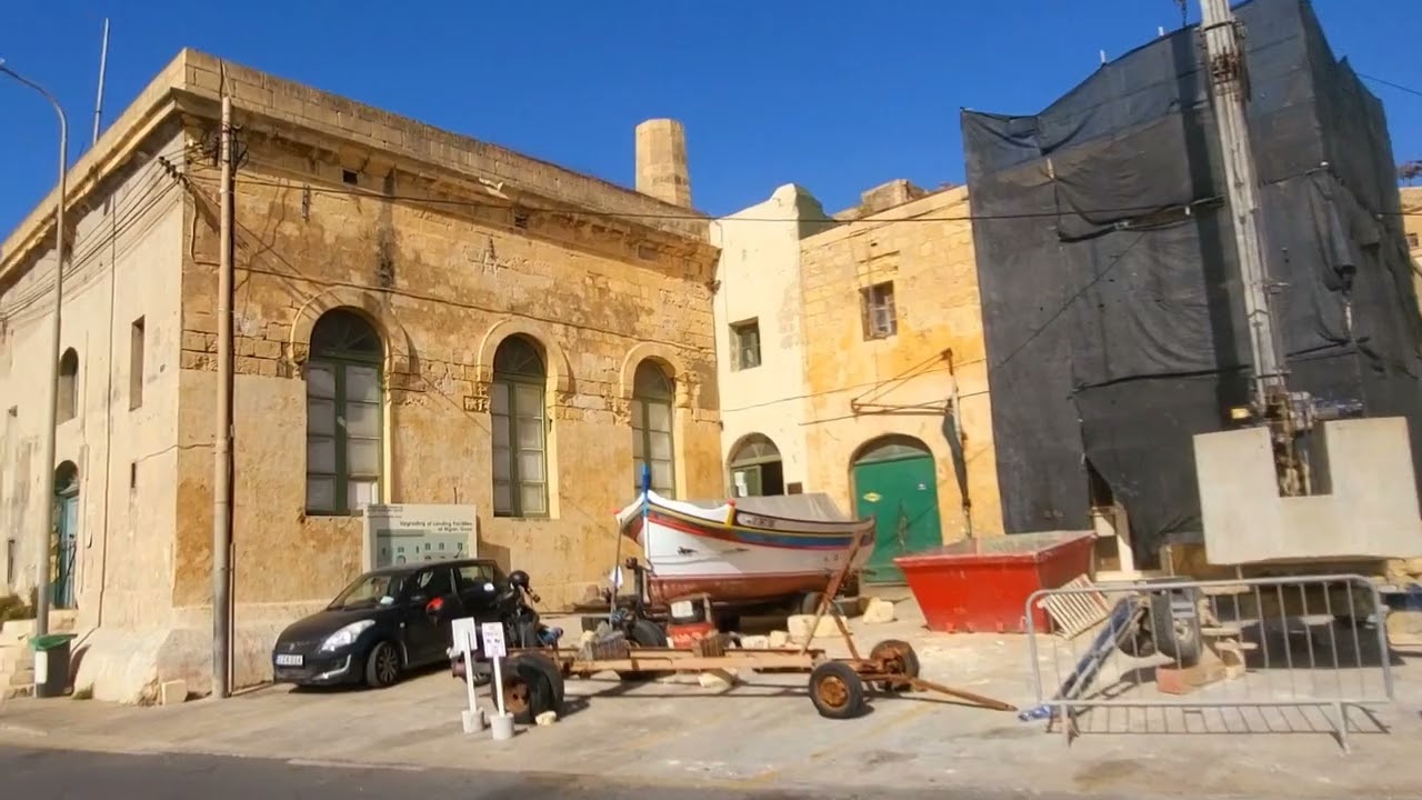Malta, Gozo walking video, around Mgarr, from Mgarr yacht marina to Gozo Ferry Terminal May 31, 2022