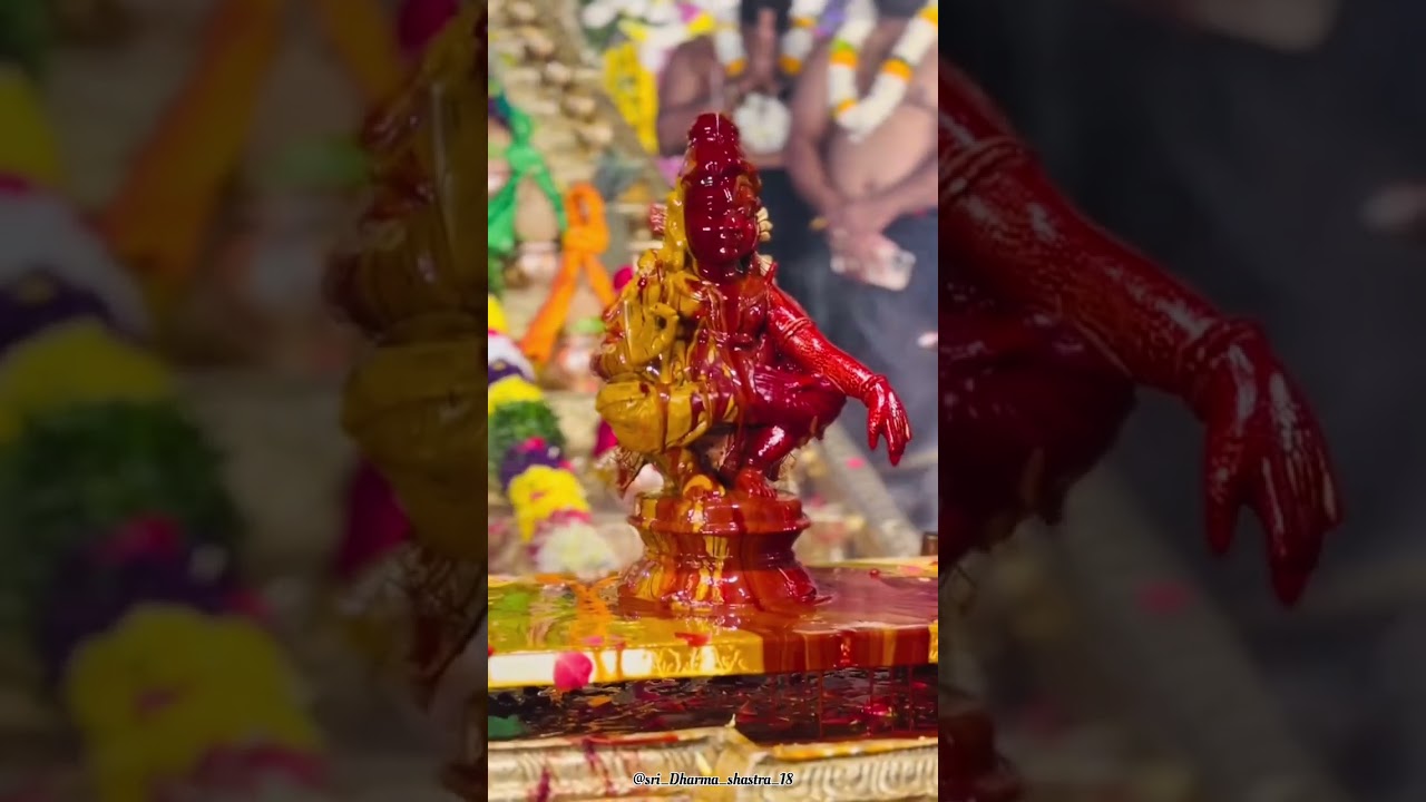 abhisheka priyanai Sharanam ayyappa 💛❤️ 