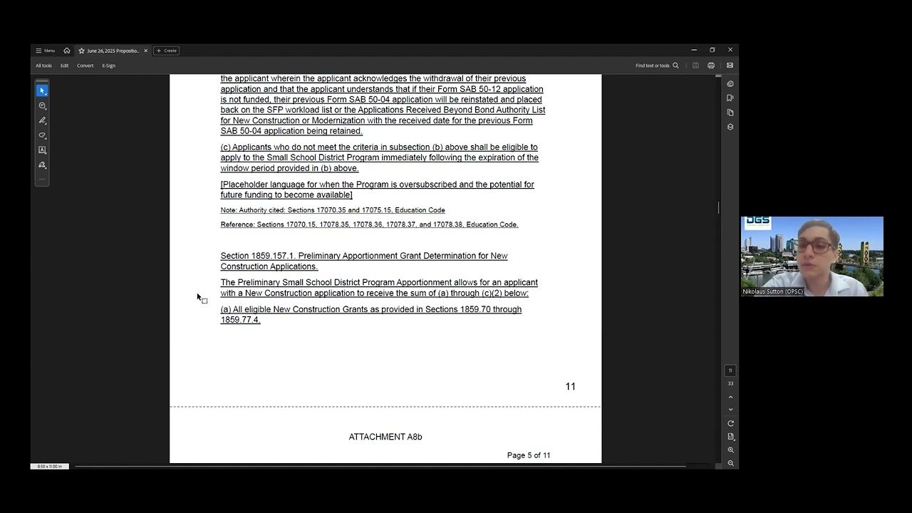 June 26, 2025 Office of Public School Construction Stakeholder Meeting #12