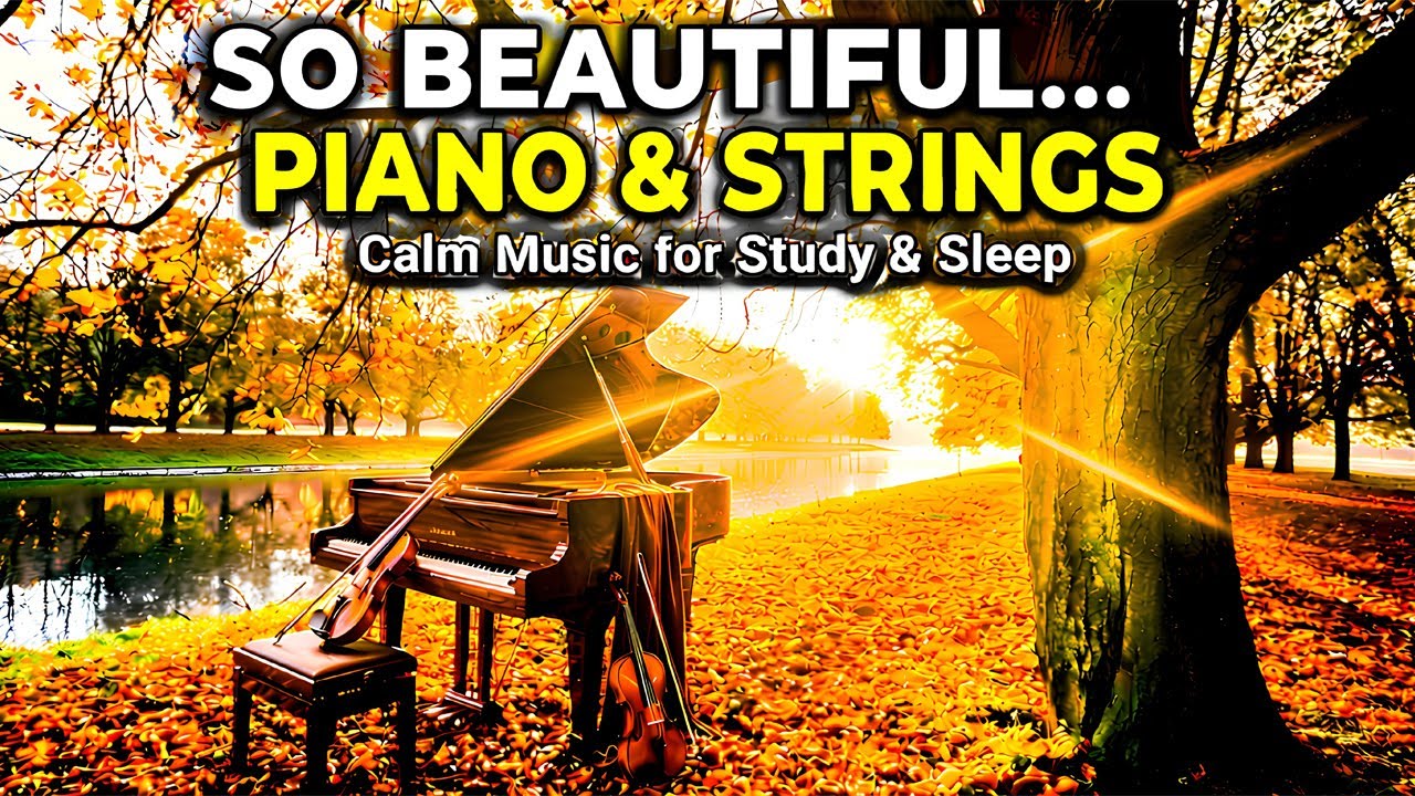 Autumn Mist | Soothing Piano & Violin with 4K Forest Scenes & Peaceful Melodies
