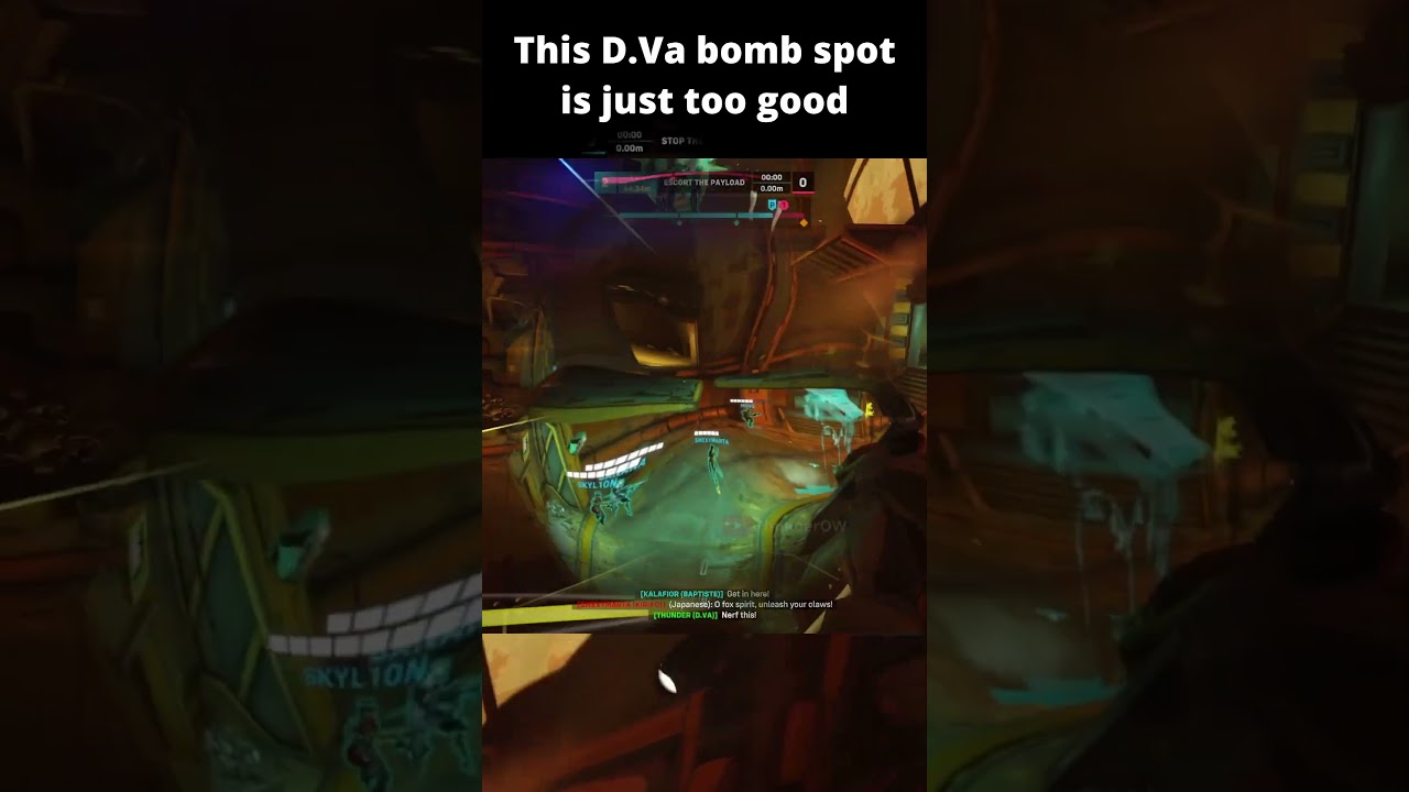 The BEST D.Va bomb spot #overwatchhighlights #overwatch2 #ow2 #overwatchclips #dva #dvabomb