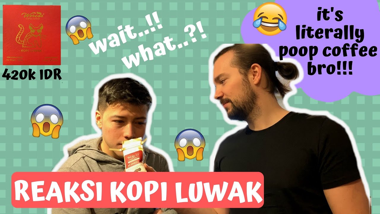 AWALNYA NGGAK TAU LAGI MINUM KOPI LUWAK, REAKSI MEREKA PAS TAU BIKIN NGAKAK!