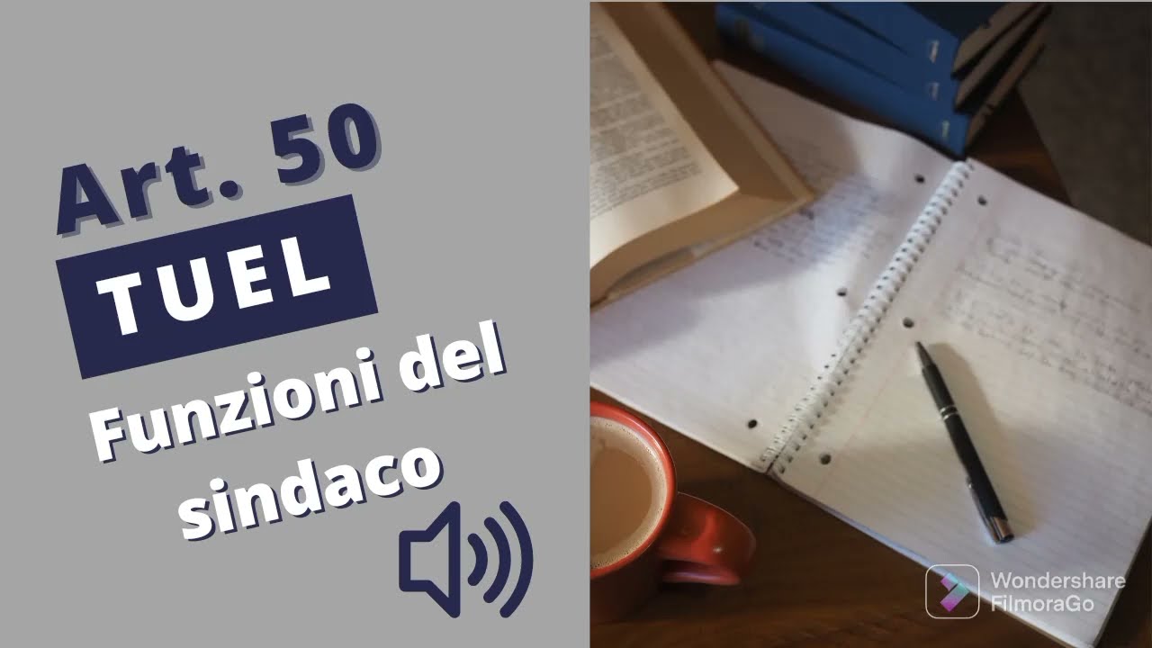 Art. 50 TUEL - Funzioni del SINDACO