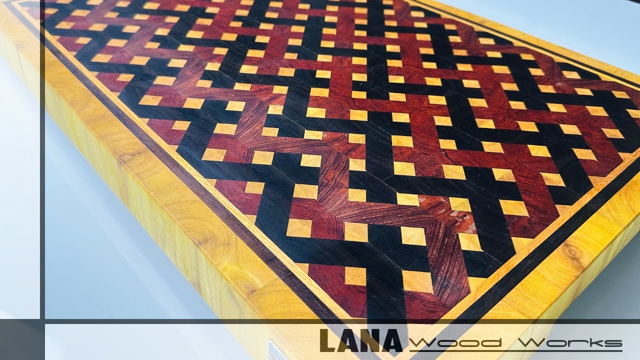 Making an Interwoven Illusion end grain cutting board #endgraincuttingboard