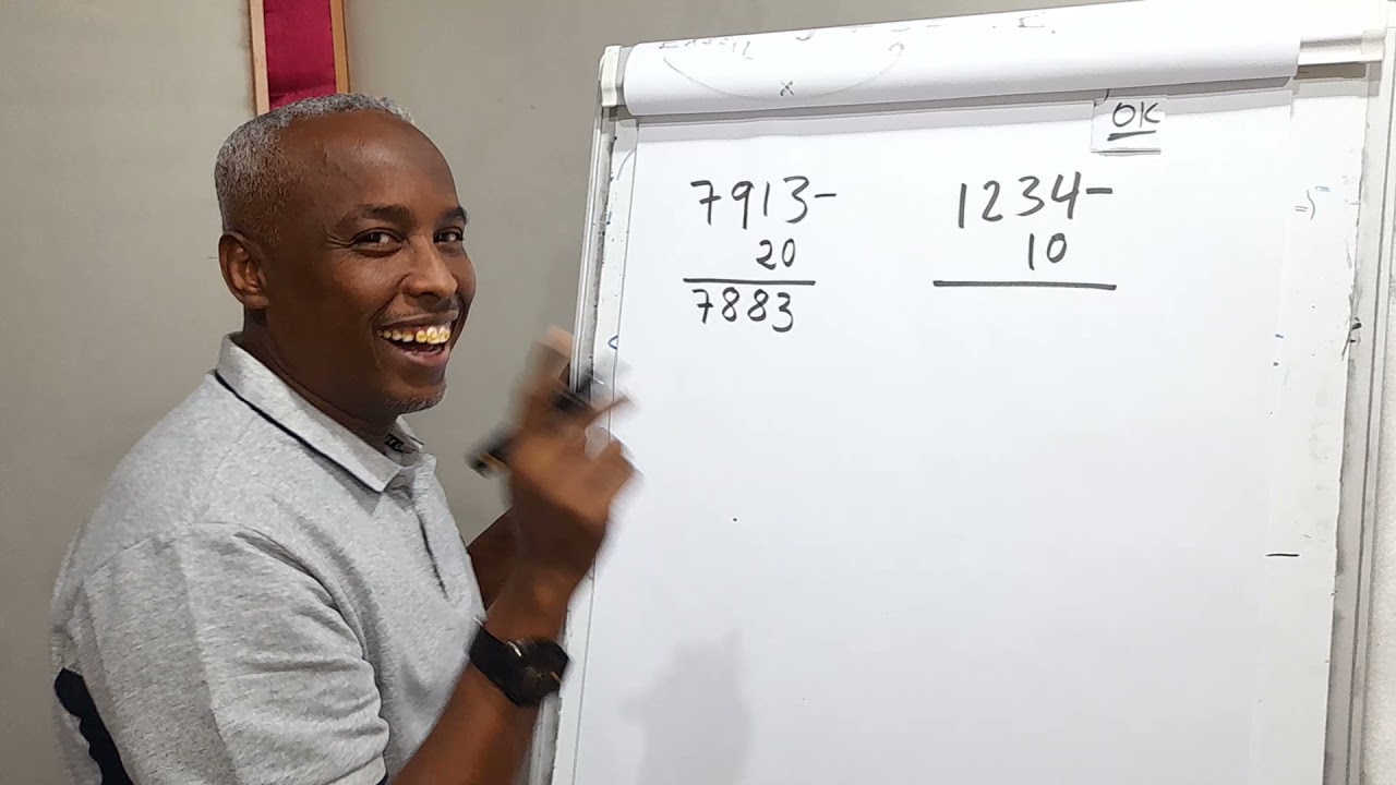 Makaa yaabiyaa? haddii haa tahay daawo xisaabtan.