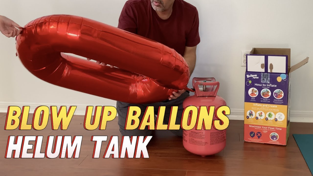 How To Blow Ballon With Helium Tank at Home