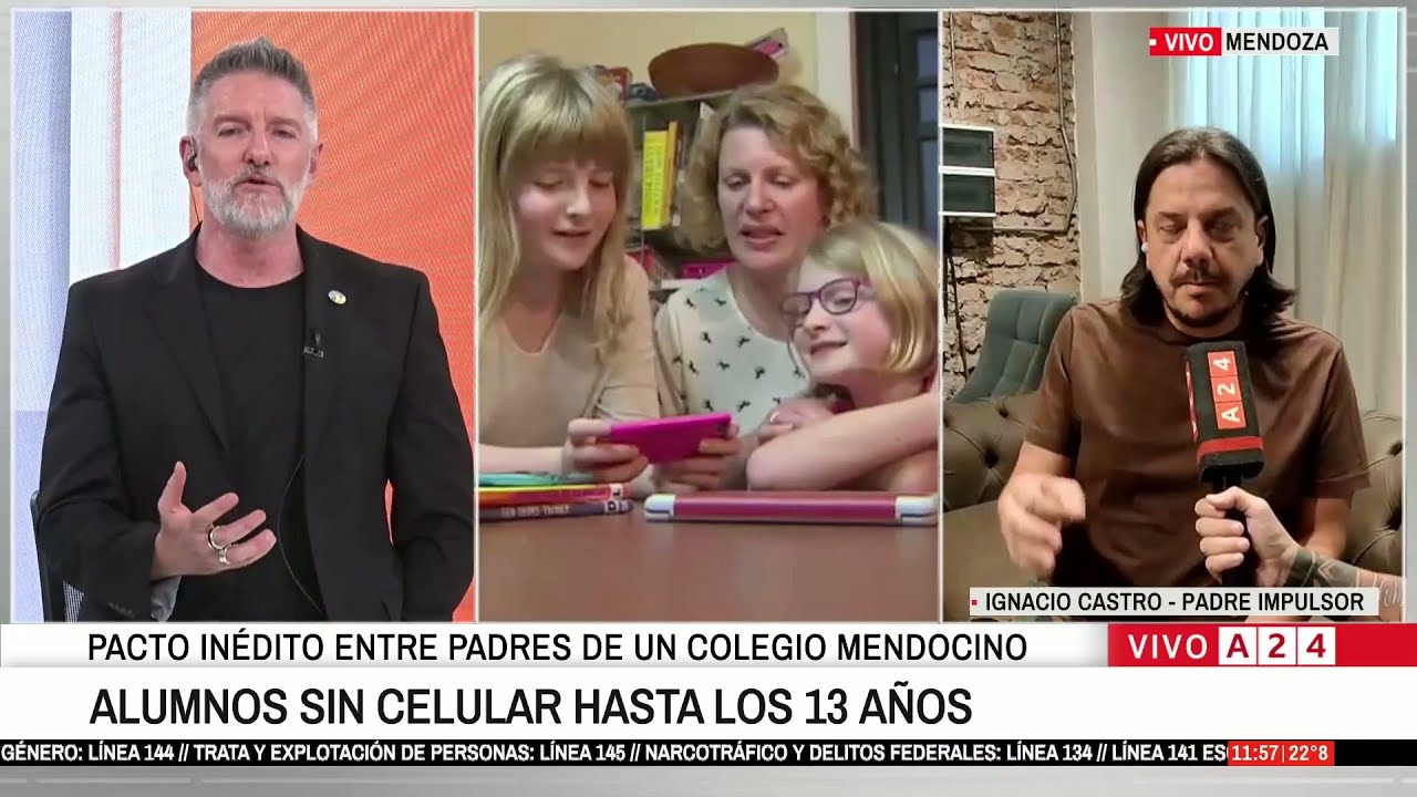 🤝📱 INÉDITO PACTO ENTRE PADRES DE UN COLEGIO MENDOCINO PARA LIMITAR CELULARES EN NIÑOS