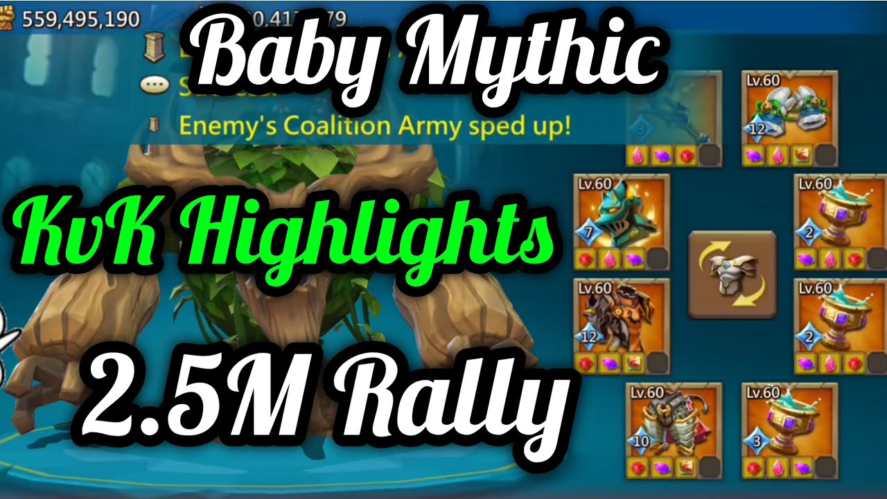Lords Mobile. 2.5M Rally. Mixed Rally. Mythic Trap. KvK Highlights. Rally Trap. Lords Mobile ESP