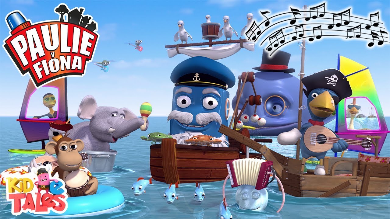 Paulie y Fiona - Mùsica para niños - Pescador Fred - Caricaturas para Niños en Español