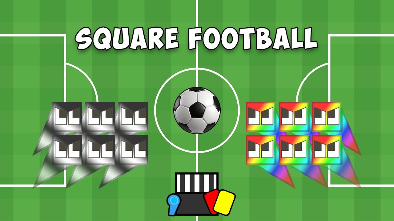Square Football - Monochrome vs Rainbow!