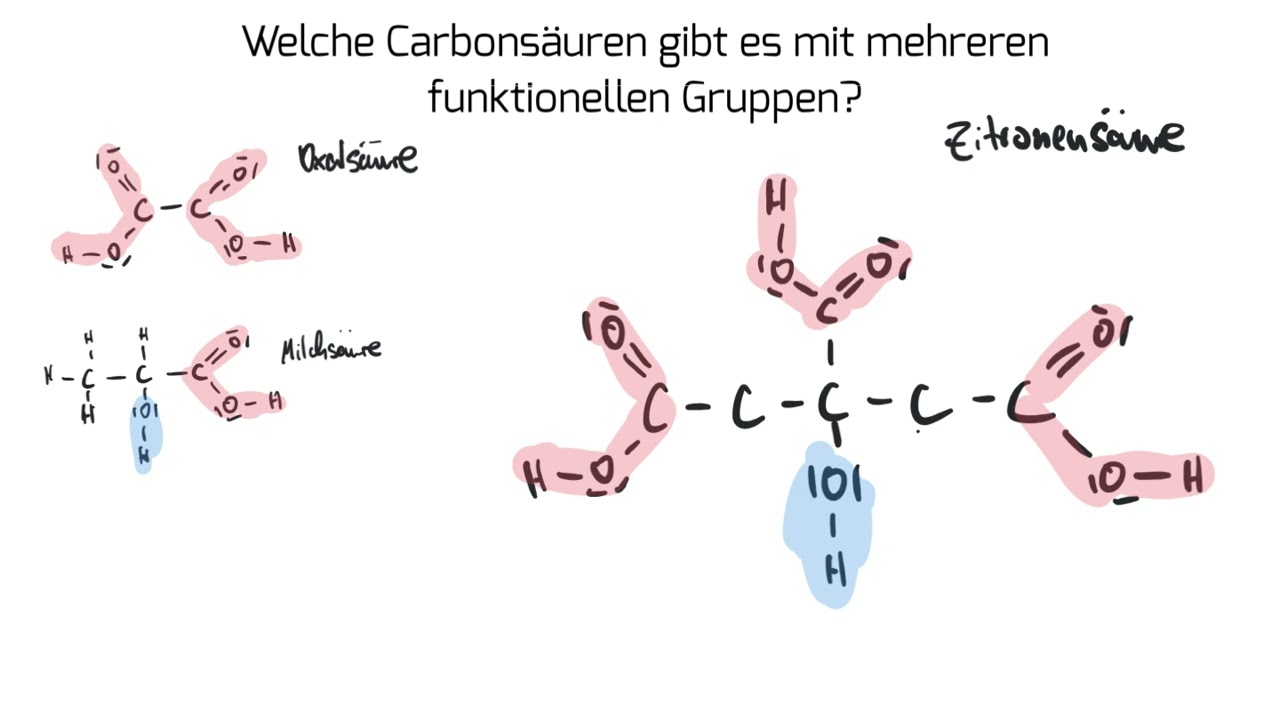 Carbons&auml;uren mit mehreren funktionellen Gruppen | verstehste