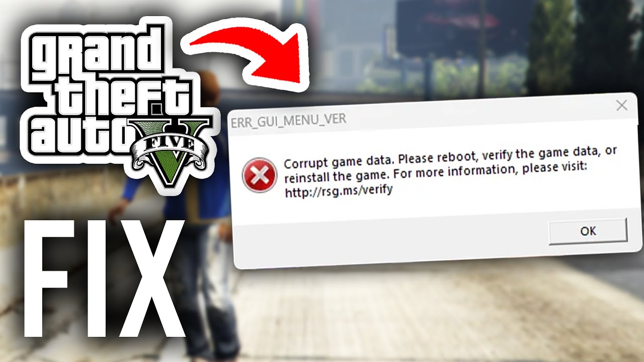 How To Fix GTA 5 Corrupt Game Data Please Reboot - Step By Step