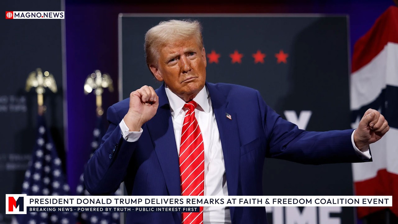 🇺🇸 President Trump's FULL Speech at Faith & Freedom Coalition Conference in Washington, DC [LIVE]